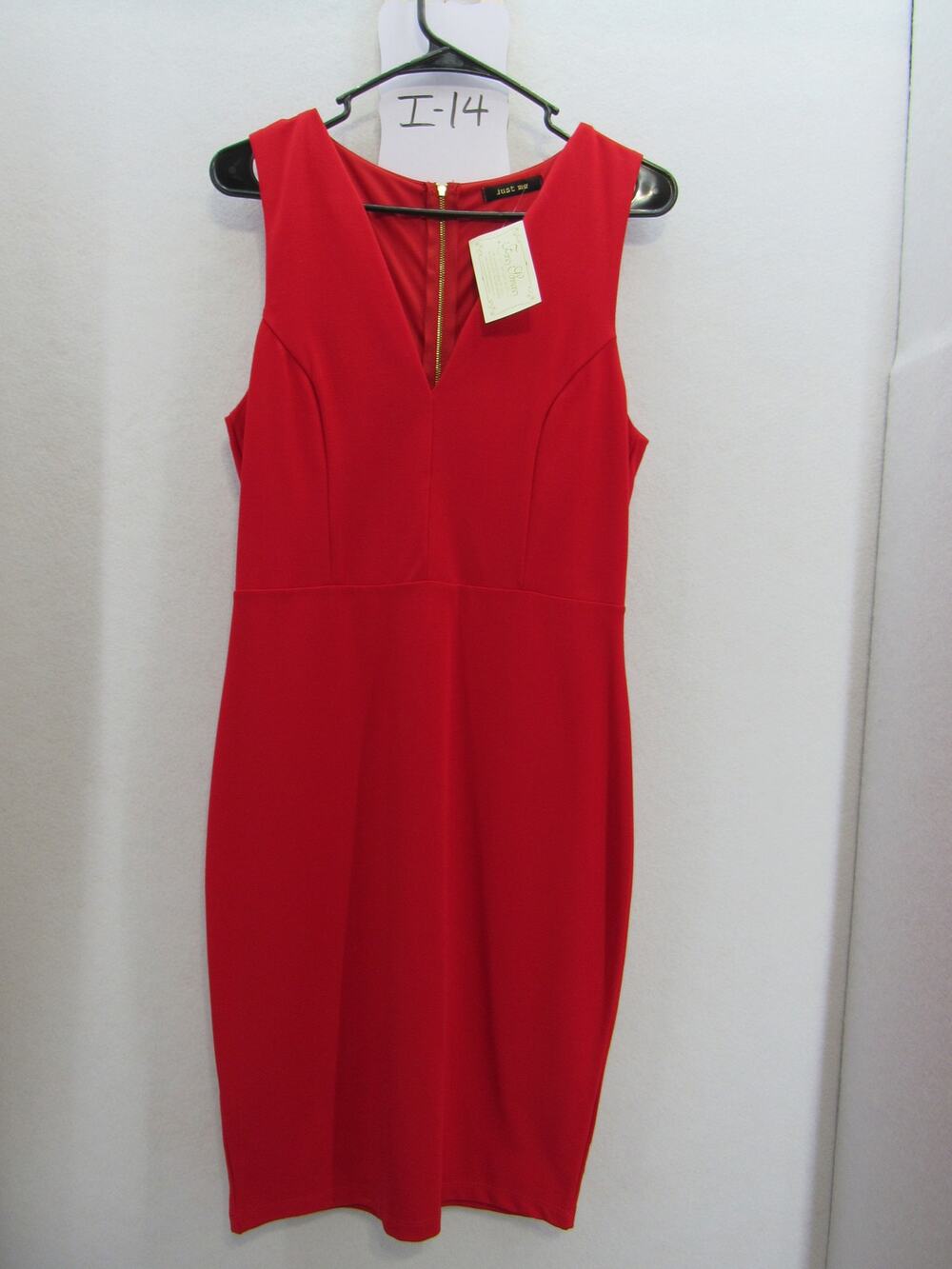 Just Me red dress, size L